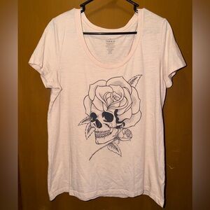 Torrid Peach Skull Tee